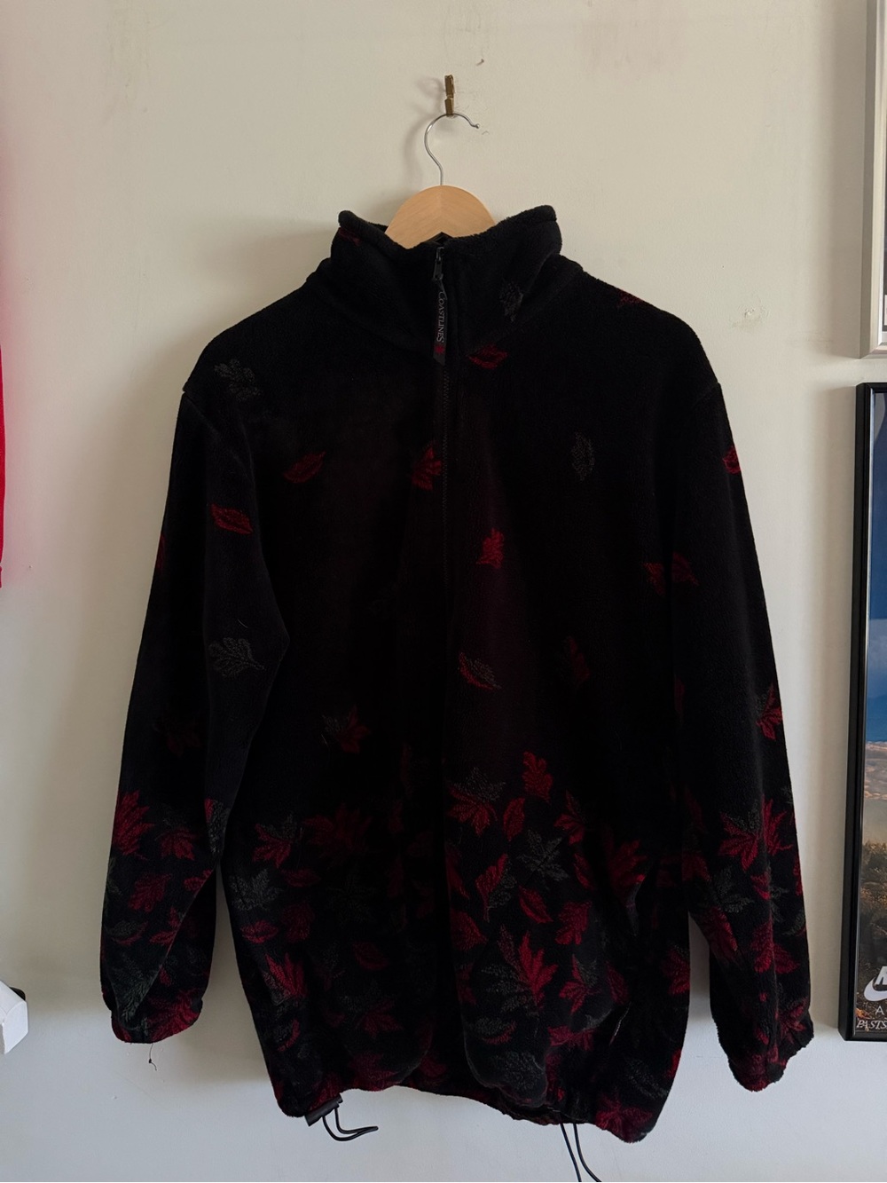 Leaf vintage zip up fleece jacket 🍂